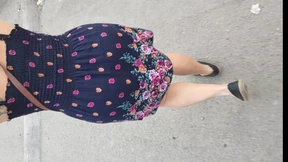 Dirty delight: Mature babe's thong-clad booty exposed on camera under skirt! Dirty delight: Mature babe's thong-clad booty exposed on camera under skirt!