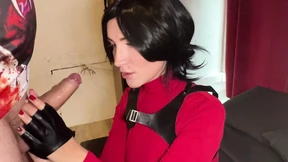 Wicked Ada Wong engulfs cock&#x1F32D; and gets ravished on All Hallows' Eve