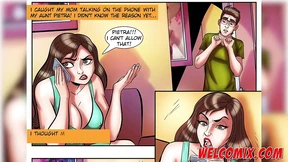 Mothers exchange blowjobs in lustful rendezvous with geeky stallion