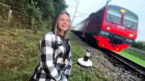The Train Before Him, He Cured On The Rails!