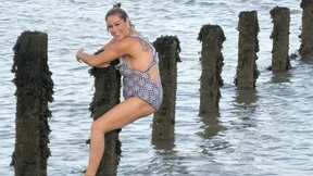 Naked MILF Skinny Dipping in the Sea Naked MILF Skinny Dipping in the Sea