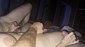 Hotwife enjoys handwork threesome Hotwife enjoys handwork threesome
