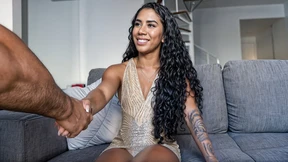 Bronzed Brazilian with big booty rides massive white dick🌭 post-dance Bronzed Brazilian with big booty rides massive white dick🌭 post-dance