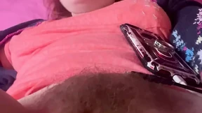 Fuuuuck! That was a good one! Close up of my hairy pussy as I have an incredible orgasm whilst perving on fat chicks