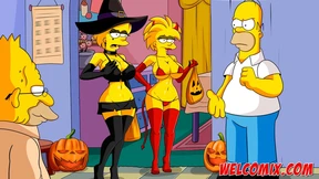 Halloween night with sex - The Simptoons Halloween night with sex - The Simptoons