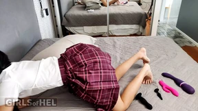 English teacher teaches a small Japanese student explicit sex, causing lots of squirting English teacher teaches a small Japanese student explicit sex, causing lots of squirting