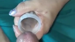 Raw NYC semen collection clinic chick assists in acquiring my jizz