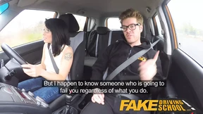 Petite British Asian pawn for twisted instructor's carnal desires in a fake driving school frenzy Petite British Asian pawn for twisted instructor's carnal desires in a fake driving school frenzy