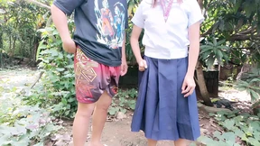Naughty&#x1F608; fresh-faced teen debuts in outdoor gangbang