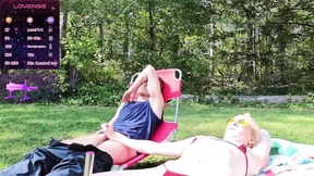 Sunbathing Wife Uses Machine and Dick&#x1F32D;