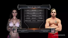 Rocky Emerson vs Nathan Bronson - Rocky Surrenders to the Cock