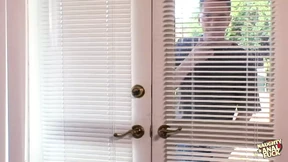 Catching the blonde housesitter doing anal instead of working leads to a threesome with DP Catching the blonde housesitter doing anal instead of working leads to a threesome with DP