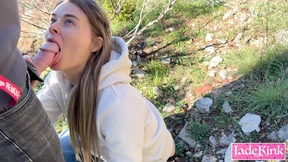 Outdoor hike booty call gets plowed Outdoor hike booty call gets plowed