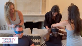 Blindfolded orgy Blindfolded orgy
