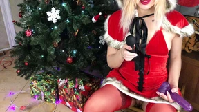 New Year's Eve solo snow-goddess gets pounded by vibrator beneath festively-decorated tree New Year's Eve solo snow-goddess gets pounded by vibrator beneath festively-decorated tree