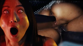 Interracial Lesbo-Freakshow with Emiri Momota gets Creampied Hard