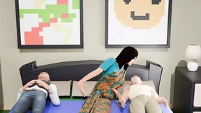 Mom's Hot Throat Ripped Me Off, Felt Her Wet Walls in Bedroom Orgy