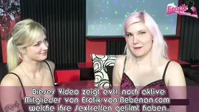 German amateur teens in their first creampie group sex with users