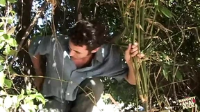 Wild Threesome Frenzy: Brunette's Ankle-Deep Anal&#x1F44C; Adventure