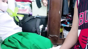 Naughty&#x1F608; educator deflowers novice pupil film in Oriental lands