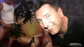 Mature temptress gets two cocks at once, pussy🌮️ drips with lust Mature temptress gets two cocks at once, pussy🌮️ drips with lust