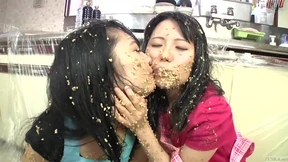 Japanese Extreme Natto Sploshing Lesbian Frenzy