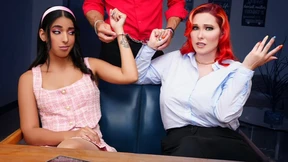 College beauty gets phone-jacked into raunchy romp featuring mom-daughter-son thruple College beauty gets phone-jacked into raunchy romp featuring mom-daughter-son thruple