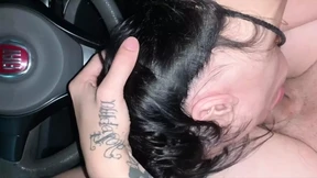 I hired the prostitute to drink my milk in the car
