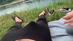 Getting sucked off under sun-kissed sky, faces exposed, public humiliation Getting sucked off under sun-kissed sky, faces exposed, public humiliation