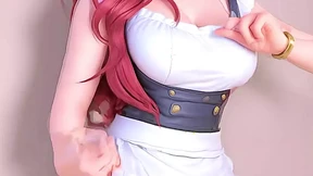 anime girl in sexy dance anime girl in sexy dance