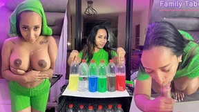 Tiktok Bottlechallenge with Sexy Stepmother - Leyne Rodriguez