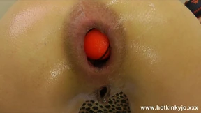 Gold Shoes and Balls Fun Plus Prolapse by Hotkinkyjo