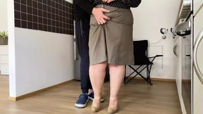 Masturbating mother-in-law gets her ass fingered and fucked while standing doggy style Masturbating mother-in-law gets her ass fingered and fucked while standing doggy style