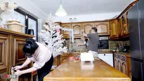 Emmita's Big Tits Bounce in Xmas Kitchen Fuck with Terry's Hard Anal Finish Emmita's Big Tits Bounce in Xmas Kitchen Fuck with Terry's Hard Anal Finish