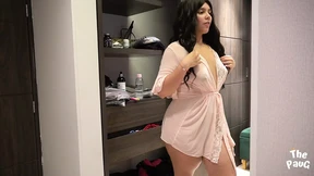 Mature Step-Mom Demonstrates Sexy Lingerie For Younger Step-Son