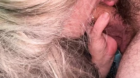 Golden Granny Gets Stiffy in her Gigantic Gash