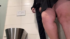 Mom got her ass&#x1F351; eaten by the dude in the stall