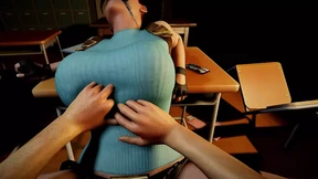 Classic Lara Croft Riding Cowgirl - Tomb Raider Parody