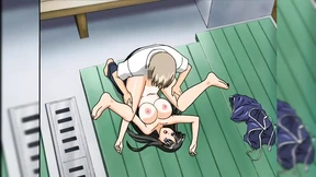 Classmate having fun in changing room Classmate having fun in changing room