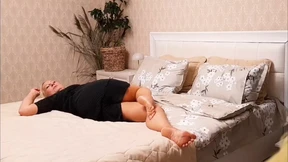 Dirty Amateur Blonde Matronly Wife's Hot Half-Dressed Night Stand