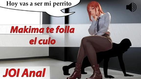 JOI ASMR with Makima I'll treat you like a dog Spanish voice