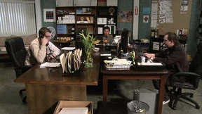 Chef bangs the two apprentices thoroughly in the office