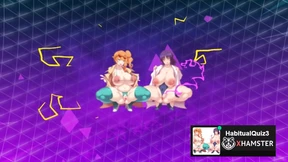 3D Hentai: Miku Cosplay gangbang during sex dance