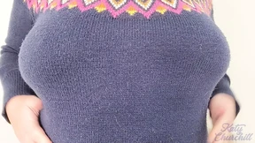 Katy Churchill Teases Big Boobs In Sweater Weather