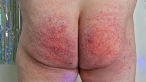 Dominatrix Nika punishes slave by spanking his bare ass until it turns red Femdom BDSM spanking Dominatrix Nika punishes slave by spanking his bare ass until it turns red Femdom BDSM spanking
