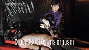 Cruel Dominatrix Refuses Mercy Post-Orgasm&#x1F4A6;, Pummels His Dick&#x1F346; Severely