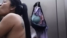 I Shop, Get Horny&#x1F975; & Fuck My Dildo In-Center Bathroom