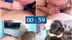 Blowjob competition with my friends to see who can make my husband cum the quickest Blowjob competition with my friends to see who can make my husband cum the quickest