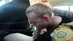 Risky Car Blowjob During Taxi Ride Risky Car Blowjob During Taxi Ride