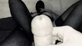 What a burrata on sheer stockings in the foreground